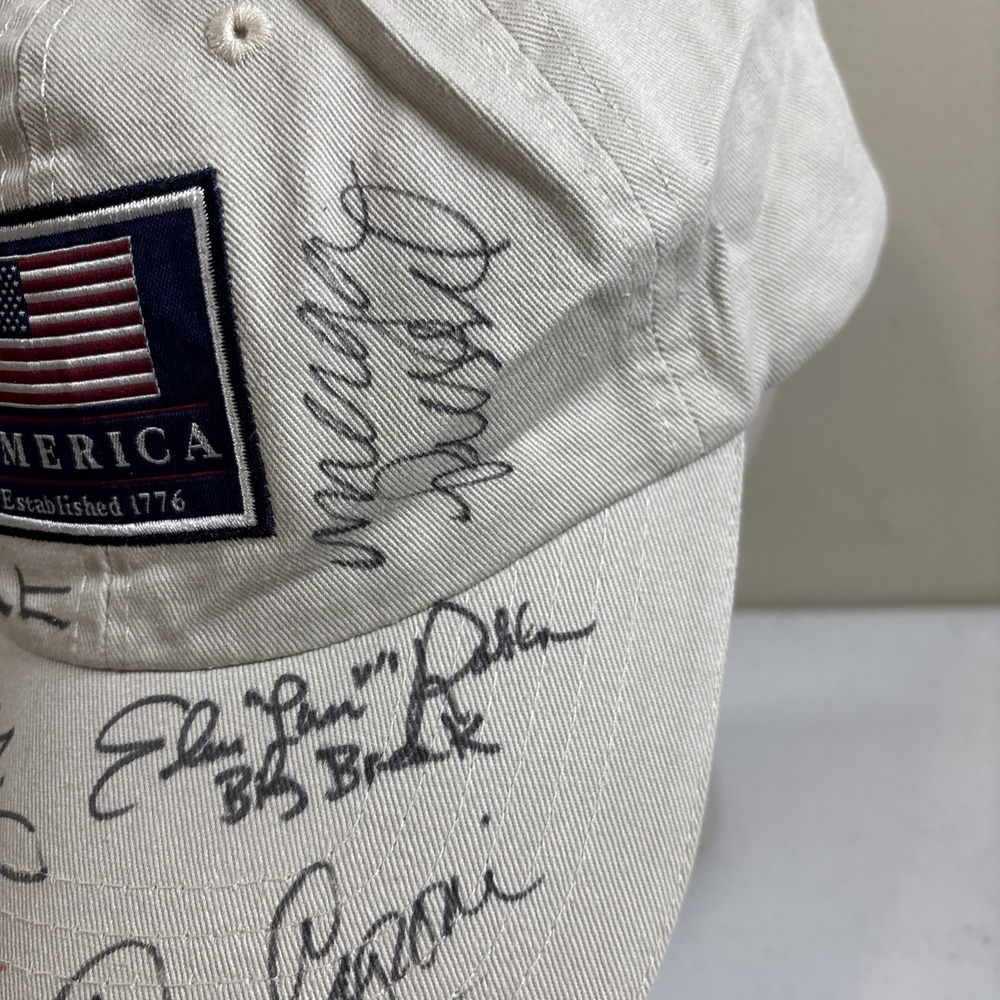 Stockton Golf & America Hat With Autographed Signatures Of NCAA Women Golfers - Picture 3 of 9
